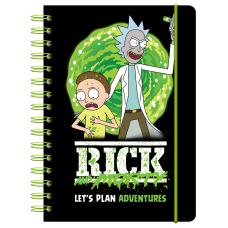 Щоденник-планувальник шкільний "Kite" (RM23-438) Rick and Morty на спіралі, тверда обкл.