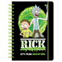 Щоденник-планувальник шкільний "Kite" (RM23-438) Rick and Morty на спіралі, тверда обкл.