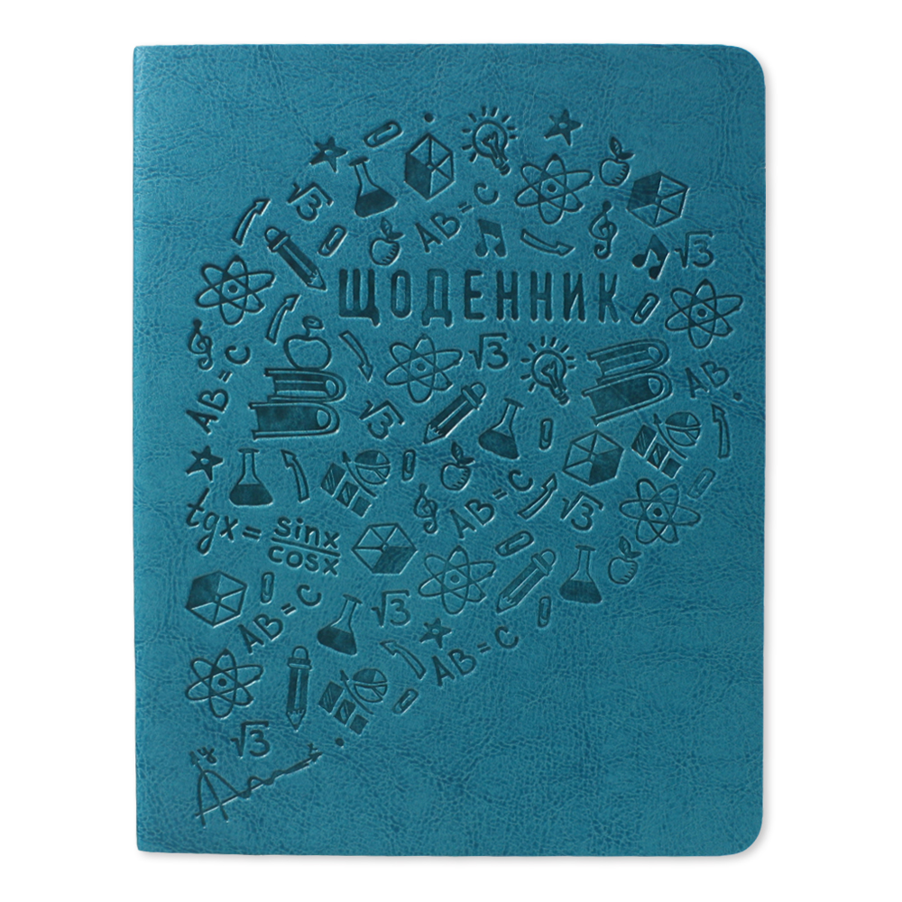 Щоденник шкільний "GOLD" УВ-2 "Sarif" бирюзовий