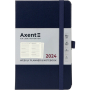Щотижневик "Axent" 2024 Partner Strong (8505-24-02-A) 125*195, синій (65624)