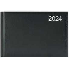 Щотижневик А6 "Brunnen" 2024 кишеньковий Miradur (73-755 60 904) срібне тиснення, чорний