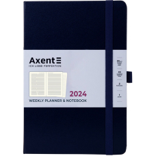 Щотижневик "Axent" 2024 Prime Strong (8507-24-02-A) 145*210, синій (65633)