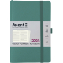 Щотижневик "Axent" 2024 Partner Soft Skin (8509-24-48-A) 125*195, сіро-лазурний (65709)