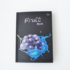 Блокнот B6/40 "4PROFI" (903160) ЧИСТІ "Frutti note" violet, кол.вн/бл, термокл, глян/лам, 70г