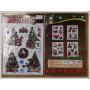Наліпки для вікон силікон "JO" (6527-P3-9) "Christmas" 30*45см