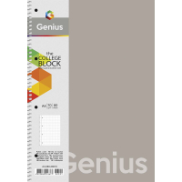 Зошит "Genius" спіраль (А4-080-6803K), пластик 0,5 мм, 70 г/м2, заокруглені кути