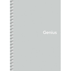 Зошит "Genius" спіраль (A6-080-6805K), пластик 0,5 мм, 70 г/м2, заокруглені кути