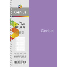 Зошит "Genius" спіраль (B5-080-6802K), пластик 0,5 мм, 70 г/м2, заокруглені кути