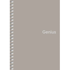 Зошит "Genius" спіраль (A6-080-6807K), пластик 0,5 мм, 70 г/м2, заокруглені кути