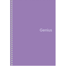 Зошит "Genius" спіраль (A5-080-6806K), пластик 0,5 мм, 70 г/м2, заокруглені кути