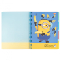 Зошит B5/80 спіраль "YES" (765743) "Minions" софт-тач, пластикова обкладинка