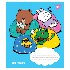 Зошит для нот А5/12арк. "YES" (766255) "Line friends"