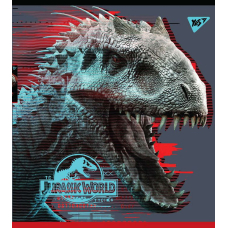 Зошит уч. "YES" 18арк. (765317) "Jurassic world. Science gone wrong" Ірідіум+гібрід.виб.лак