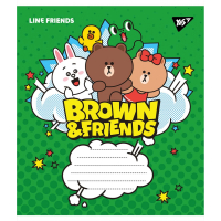 Зошит уч. "YES" 12арк./) (766308) "Line friends"