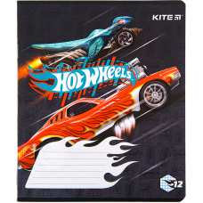 Зошит уч. "Kite" 12арк. (HW22-232) "Hot Wheels" УФ лак