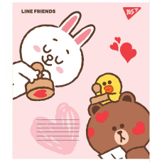 Зошит уч. "YES" 12арк. (766560) "Line friends"