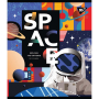 Зошит уч. "YES" 24арк. (765237) "Space abstract" ірідіум