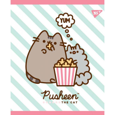 Зошит уч. "YES" 18арк. (765213) "Pusheen. Sweet cat" УФ-виб.+глітер+софт-тач